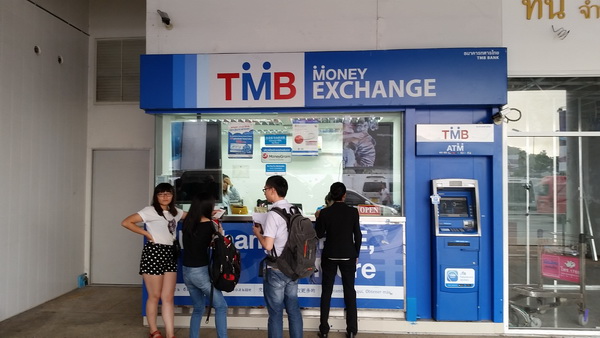 Phuket Airport International TMB Exchange Booth Meeting Point The Exit area from terminal building at Phuket International.